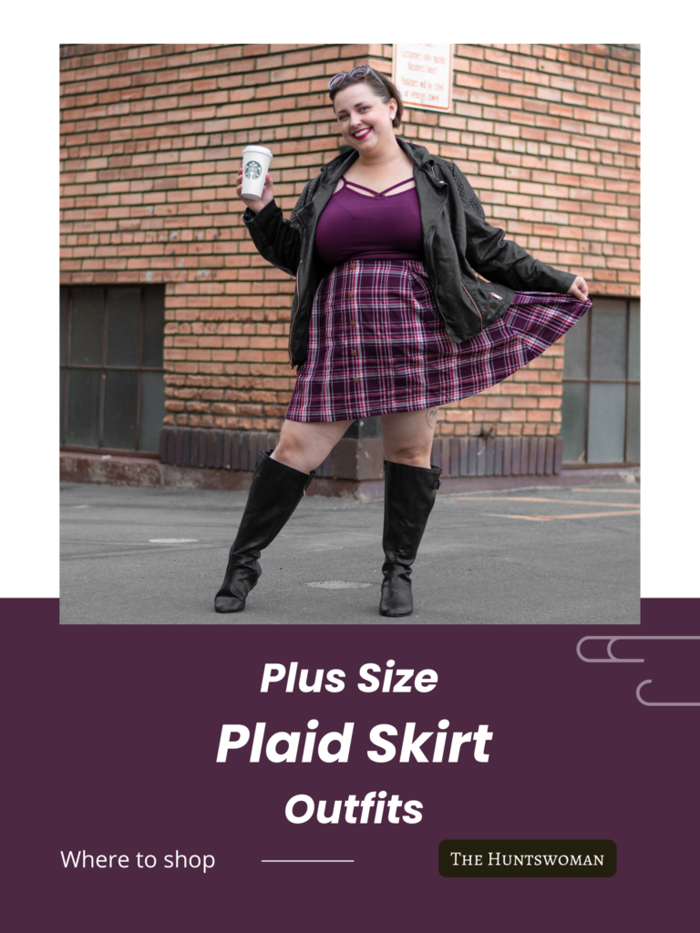 plus size plaid skirt outfits pinterest pin