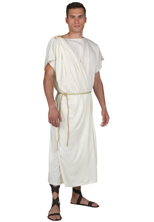 6X Big & Tall Men's Halloween Costumes - Ancient Greek God - Toga