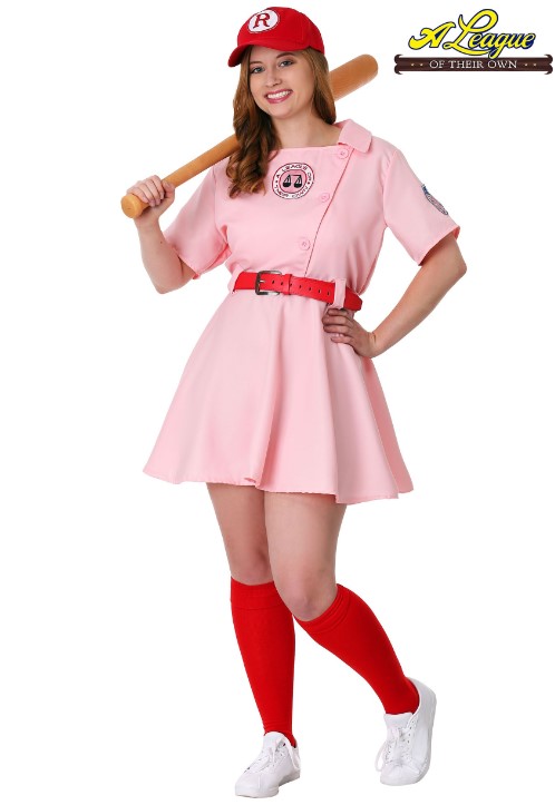 Plus Size Halloween Costumes 7X and 8X -- league of their own rockford peaches costume baseball uniform
