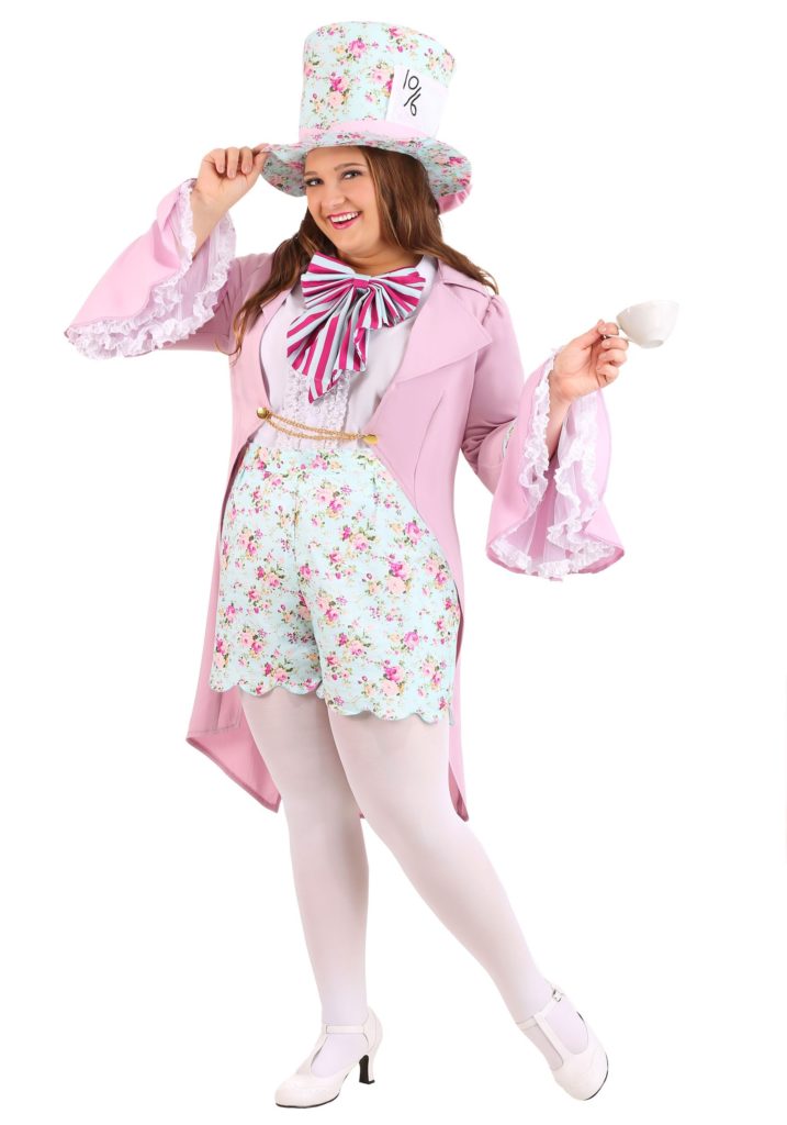 Plus Size Couples Costumes for Halloween - Lady Mad Hatter from Alice in Wonderland