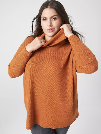 Plus Size Tan Neutral Sweater Dark Academia