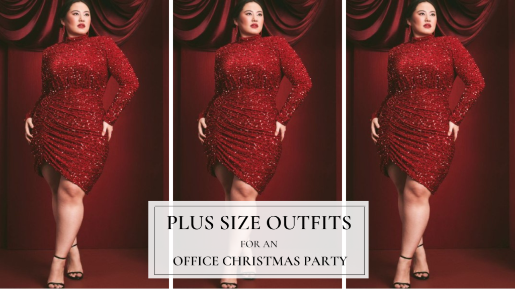 9+ Plus Size Outfits for an Office Christmas Party || Holiday Outfits ...