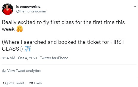 Flying First Class as a Plus Size Person