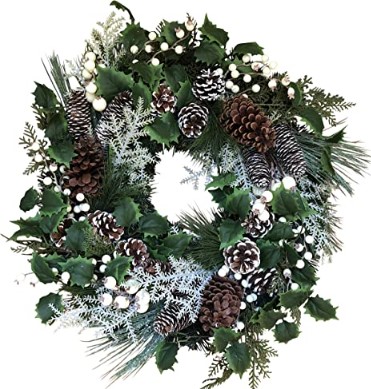January Front Door Wreath - Moravia Winter Wreath