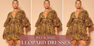 plus size leopard dresses