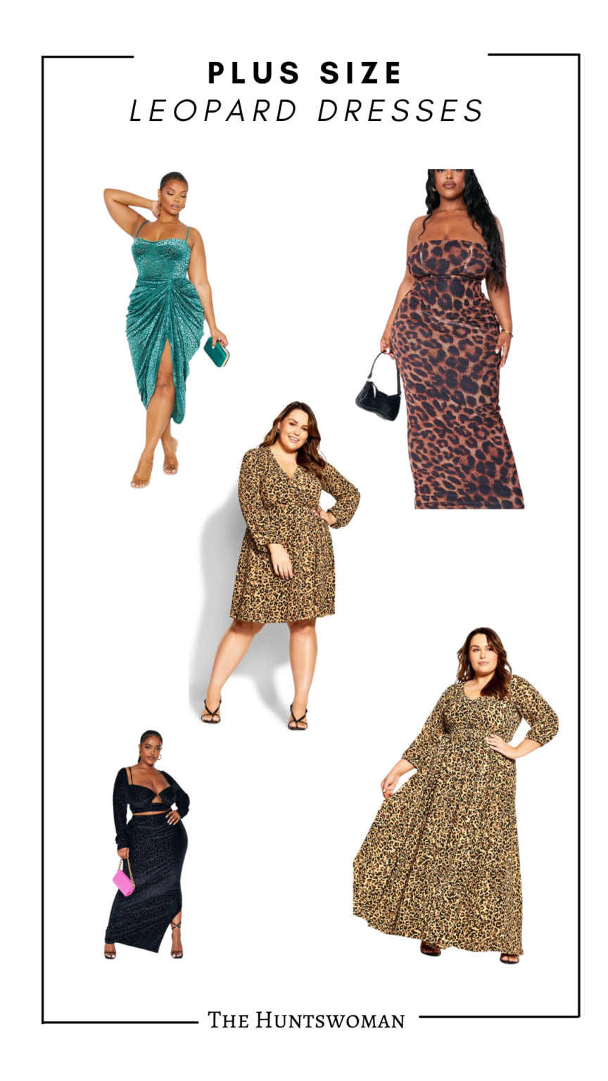 23+ Plus Size Leopard Dresses Super Stunning Plus Size