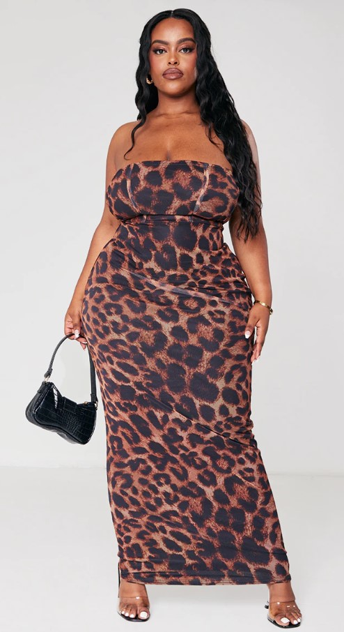 Plus Size Leopard Dresses