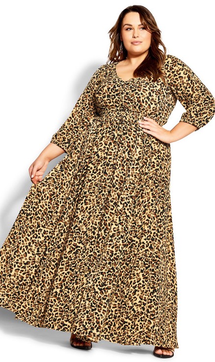 Plus Size Leopard Dresses