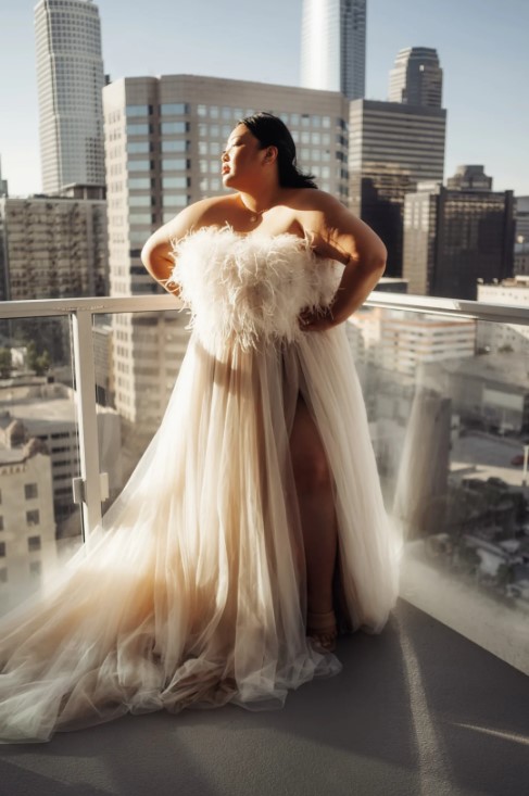 unique plus size wedding dress 
