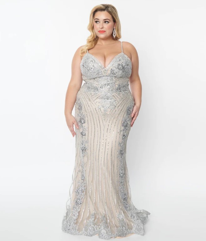 unique plus size prom dress vintage inspired