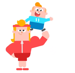 Duolingo Characters - Junior and Eddy father and son