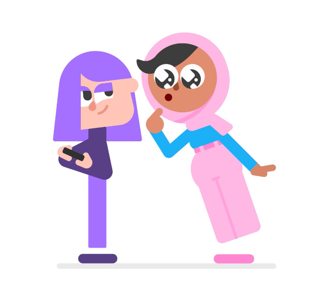 Duolingo characters - Zari and Lily