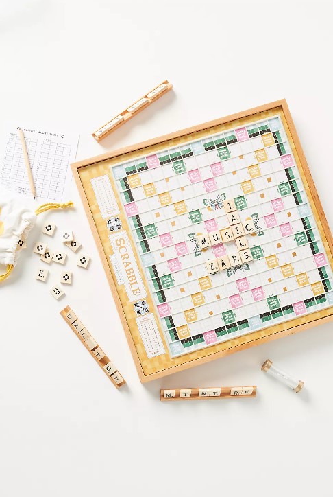 gift for first apartment - scrabble from anthropologie