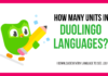 how many units duolingo languages