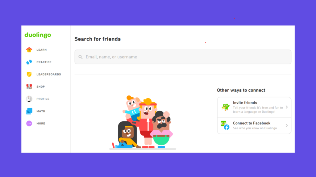 how to add friends on duolingo - desktop instructions