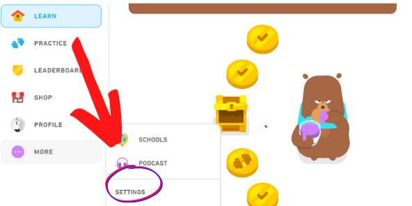 How to Change Daily Goal on Duolingo - Step 2