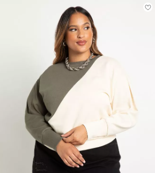 Plus Size Masculine Sweater Top