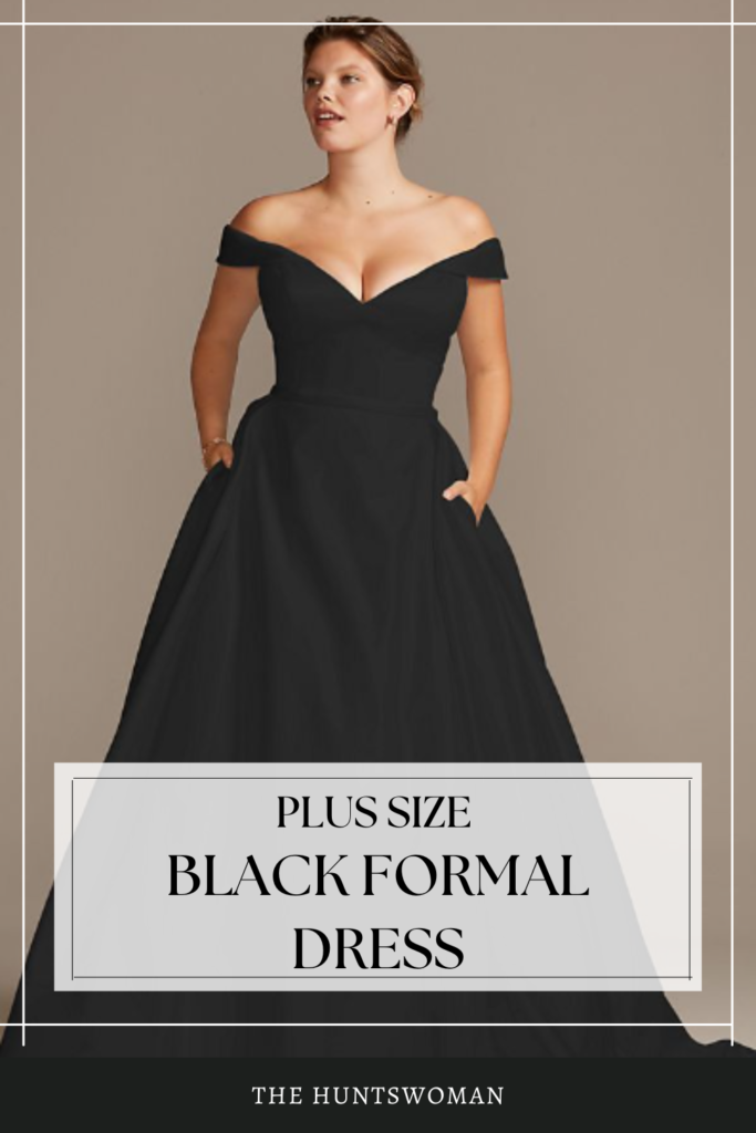 plus size black formal dress ideas