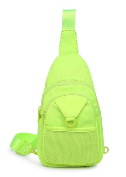Plus Size Crossbody Sling Bag - Neon