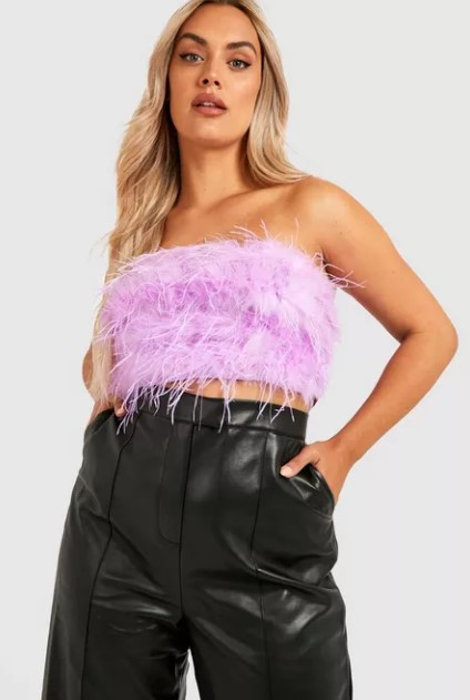 Plus Size Feather top