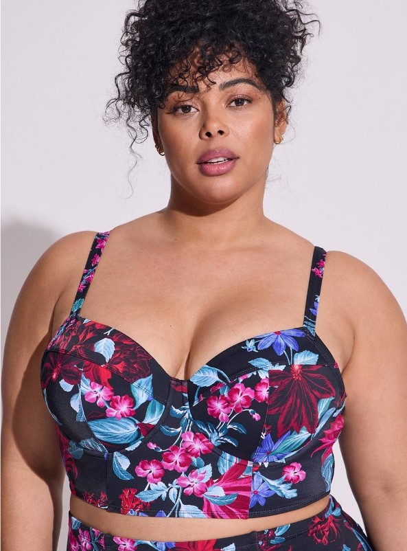 Plus size swimsuit for big belly