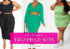 plus size two piece sets