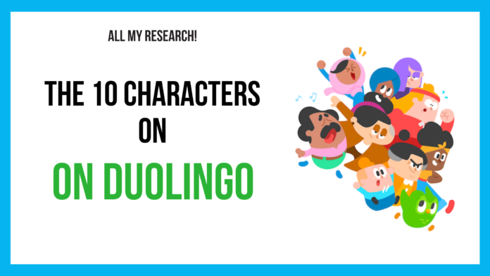 10 characters on Duolingo