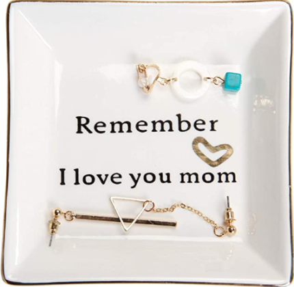 YZMICSTAR Mom Gifts Jewelry Dish Tray, Mom Birthday Gifts