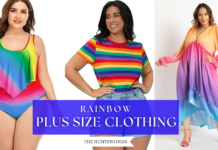 rainbow plus size clothing