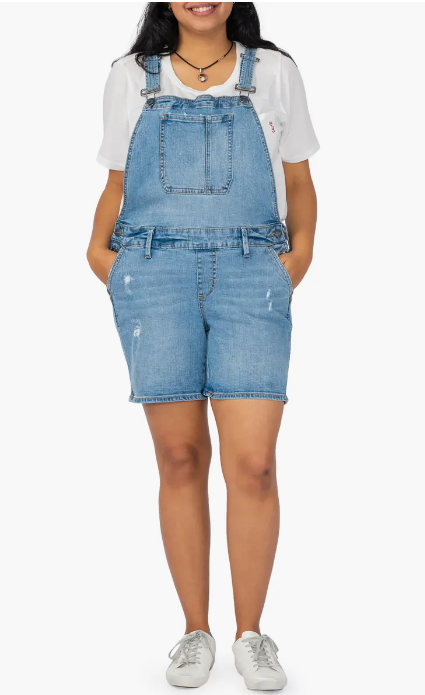Plus Size Overalls Shorts