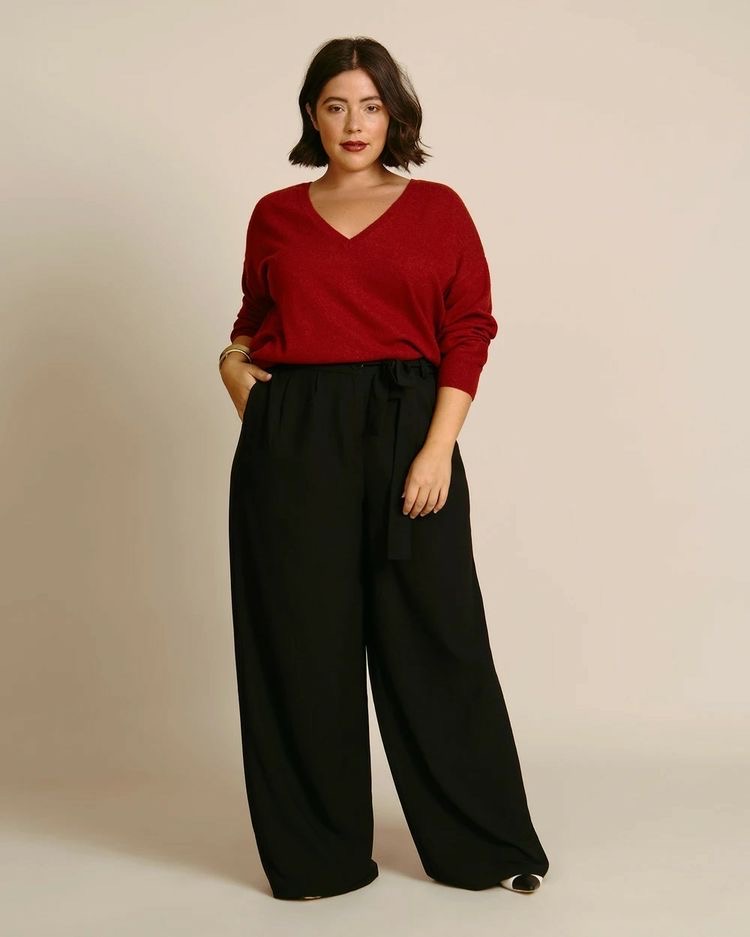 plus size work from home outfit