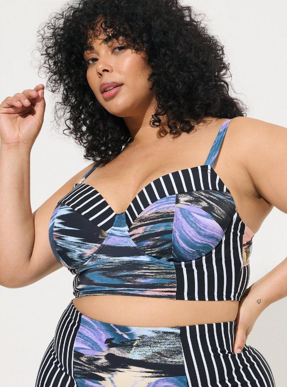 Plus size swimsuit for big belly