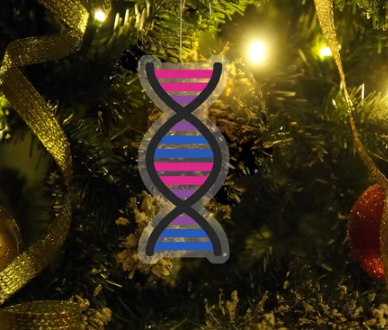 Bisexual Pride Christmas Tree Ornament