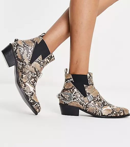 Extra Wide Width Snakeskin Boots