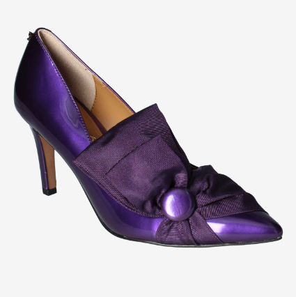 Plus Size Heels for Wide Feet - Pointed Toe Purple Heels