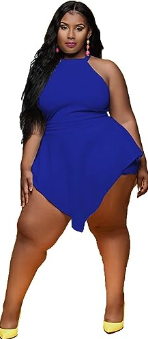 Plus Size Outfits for Las Vegas - Blue Dress
